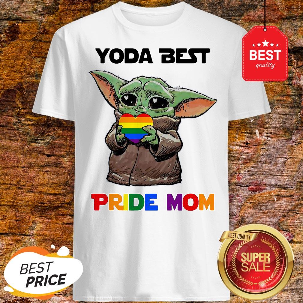 Official LGBT Baby Yoda Best Pride Mom Shirt