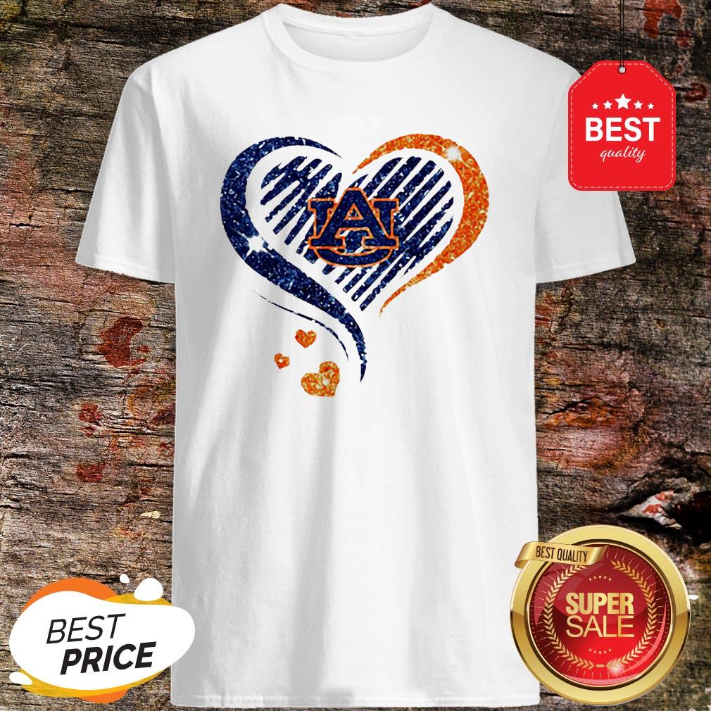 Official Diamond Heart Auburn Tigers Lover Shirt