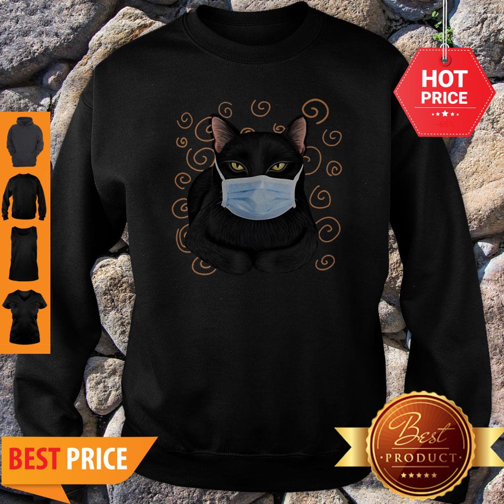 Official Black Cat Face Mask Shirt