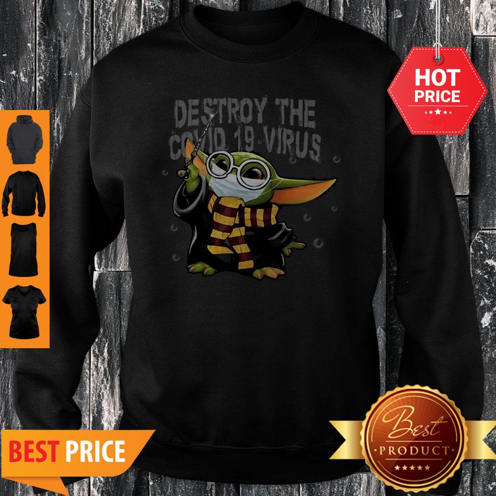 Baby Yoda Mashup Harry Potter Destroy The Covid-19 Virus Shirt