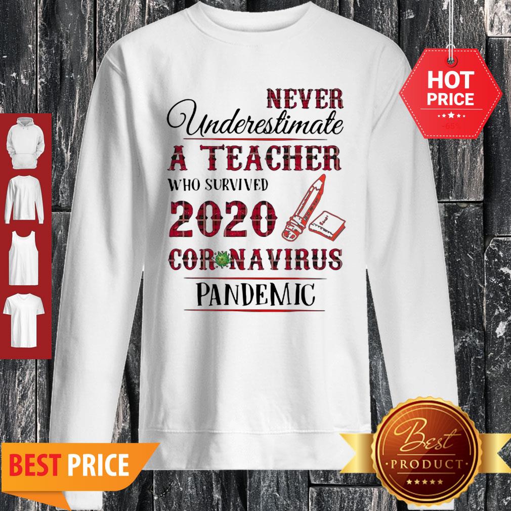 Never Underestimate A Teacher Who Survived 2020 Coronavirus Pandemic Shirt