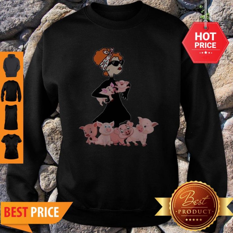 Pig A Cool Lady Crewneck Sorry My Nice Button Is Out Of Order But My Bite Me Button Works Just Fine Shirt