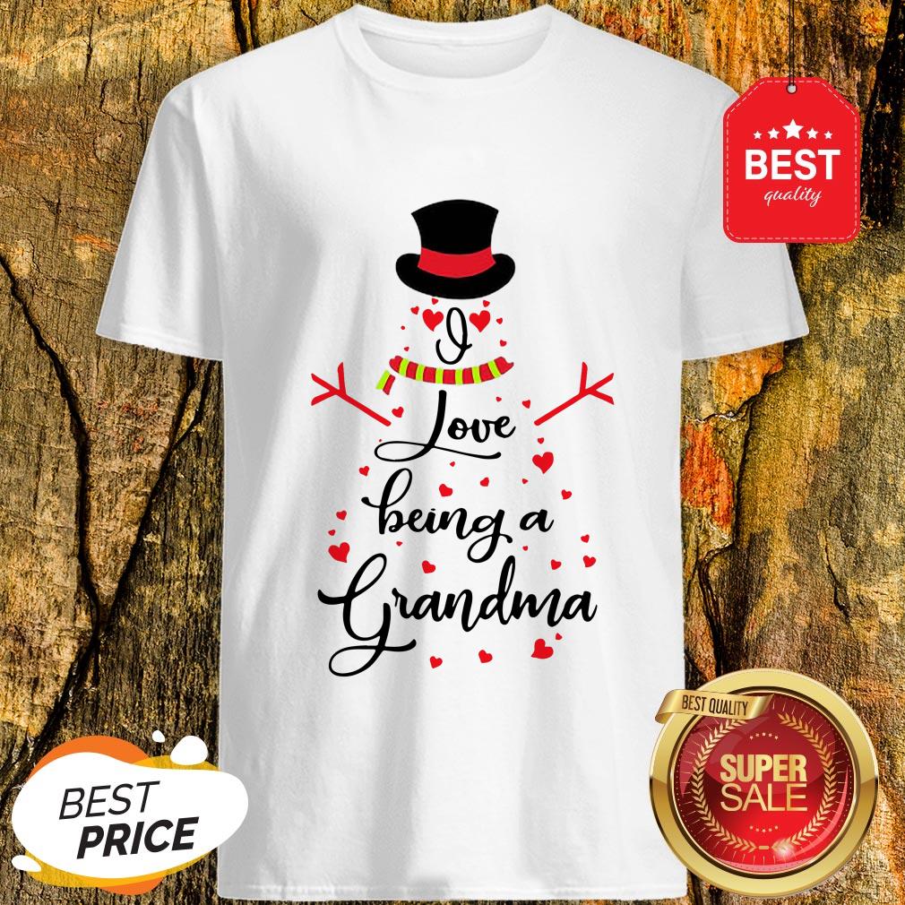 Official Snowman I Love Being A Grandma Shirt