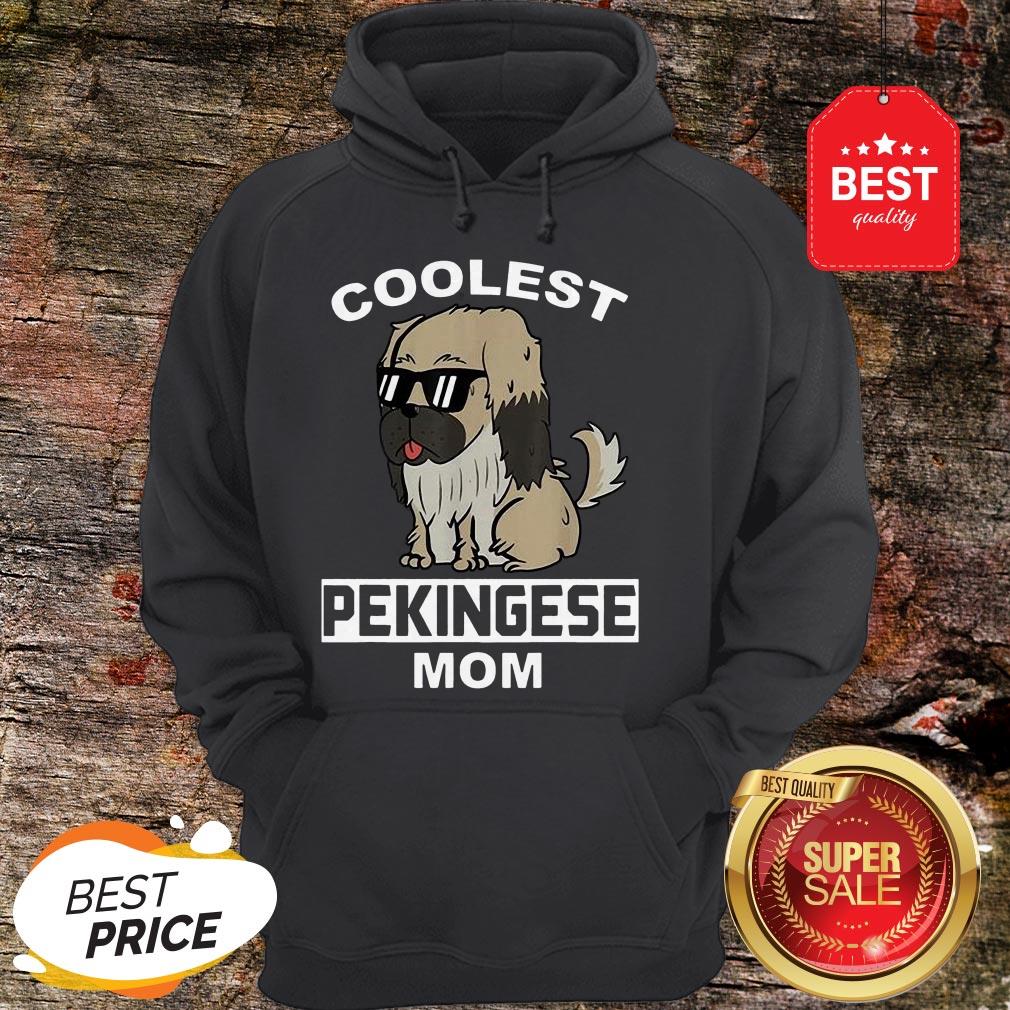Official Coolest Pekingese Mom Funny Dog Mother Shirt