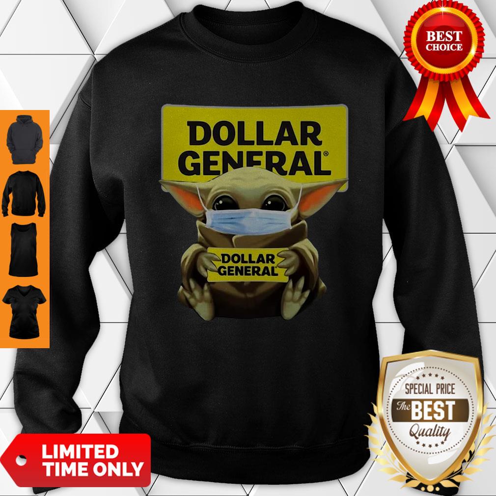 Baby Yoda Hug Dollar General Logo Star Wars Shirt