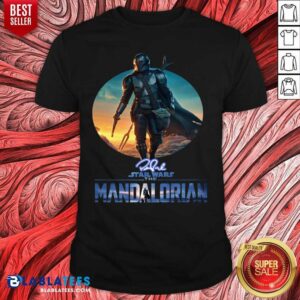 Official The Mandalorian Star Wars Signature Sunset Shirt