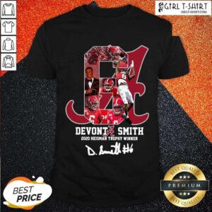 Hard 6 Devonta Smith 2020 Heisman Trophy Winner Signature Shirt