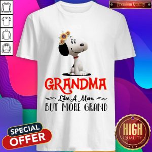 Snoopy Sunflower Grandma like A Mom But More Grand Shirt