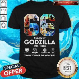 66 Years Of Godzilla 1954 2020 Thank You For The Memories Shirt