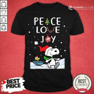 Nice Peanuts Snoopy Peace Love Joy Christmas Shirt