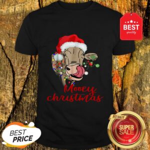 Nice Mooey Christmas Cow Heifer Farmer Xmas Gift Tee Shirt
