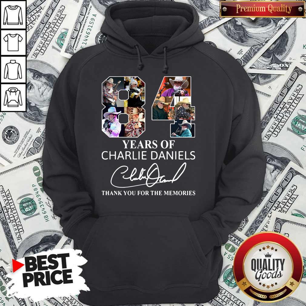 84 Years Of Charlie Daniels Thank You For The Memories Signature Shirt