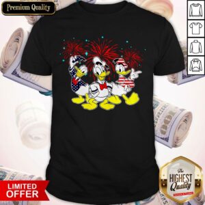 Donald Duck Happy The 4th Of July Merica American Flag Independence Day Shirt