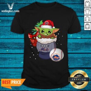 Cool New York Mets Christmas Baby Yoda Star Wars Funny Happy MLB Shirt