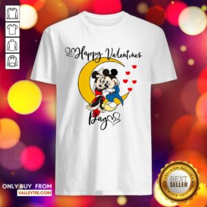 Sweet Mickey Mouse And Minnie Mouse Happy Valentines Day Valentines Day Shirt