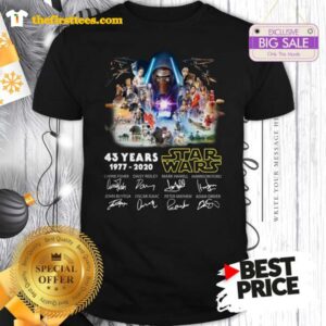 Official Kylo Ren 43 Years Of Star Wars Signature Shirt