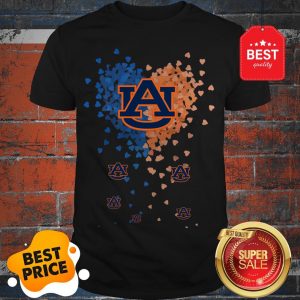 Official Love Auburn Tigers Tiny Hearts Shape Shirt