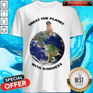 Nice Harry Styles Treat The Planet With Kindness Shirt
