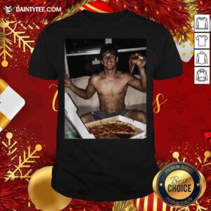 Original Tyler Cameron Pizza Love Light Blue Shirt