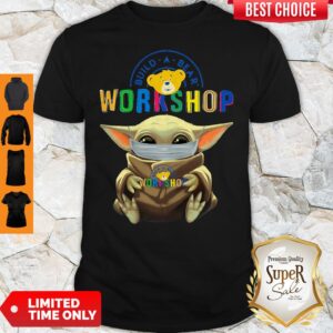 Premium Baby Yoda Hug Build A Bear Workshop Mask T-Shirt