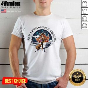 Funny Soul Of A Witch Heart Of A Redhead Halloween Shirt