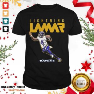 Funny Lamar Jackson Baltimore Ravens Lightning Lamar Shirt
