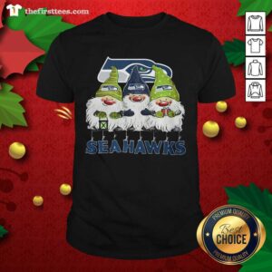 Lovely Seattle Seahawks Gnomies Christmas Shirt