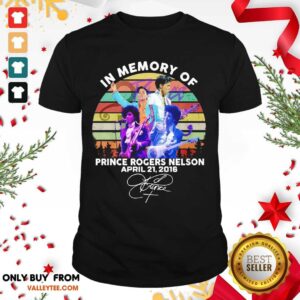 Cute In Memory Of Prince Rogers Nelson April 21 2016 Signature Vintage Shirt