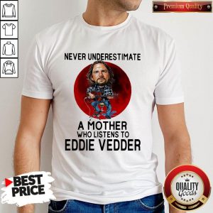 Never Underestimate A Mother Who Listens To Eddie Vedder Shirt