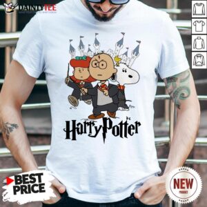 Perfect Snoopy Charlie Brown Lucy Van Pelt Harry Potter Shirt