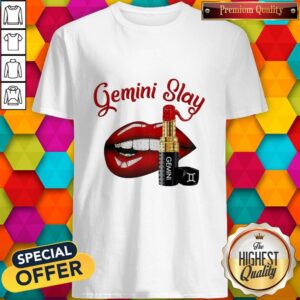 Official Lip And Lipstick Gemini Slay Shirt