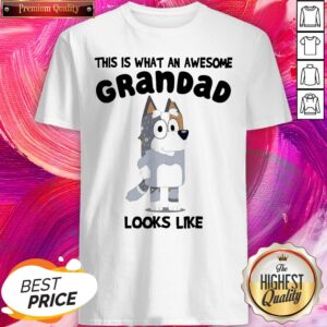 Official This Is What An Awesome Grandpa Bandit Heeler Looks Like Shirt