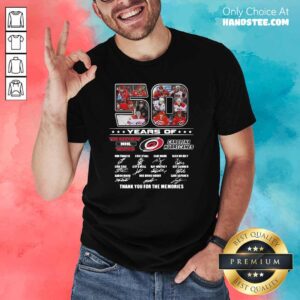 Cool 50 Years Of Carolina Hurricanes Shirt