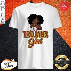 Sweet Black Girl Trojans Girl Shirt