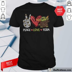 Premium Peace Love Baby Yoda Shirt