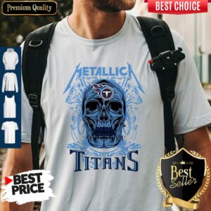 Nice Skull Metallica Tennessee Titans T-Shirt