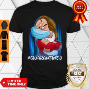 Premium Grumpy Face Mask #Quarantined Shirt