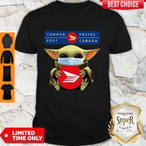 Top Star Wars Baby Yoda Mask Hug Canada Post Covid-19 Shirt