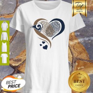 Los Angeles Rams Heart Fingerprint Shirt