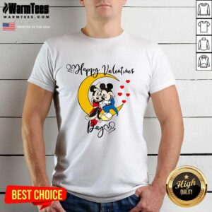 Top Mickey Mouse And Minnie Mouse Happy Valentines Day Valentine’s Day Shirt