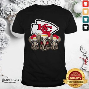 Official Kansas City Chiefs Elephant Christmas Shirt