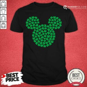 Hot Mickey Mouse Green Four Leaf Clover Shamrock St Patrick’s Shirt