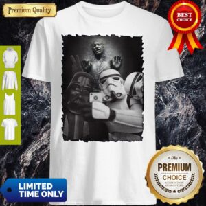 Pandemic Stormtrooper And Darth Vader Selfie Han Solo In Carbonite Shirt