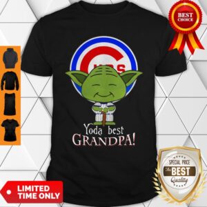Yoda Best Grandpa Chicago Cubs Shirt