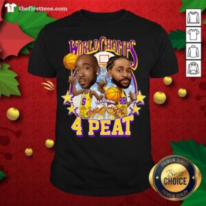 Grateful Los Angeles Lakers Freddie Gibbs And Big Sean World Champs 4 Peat Shirt