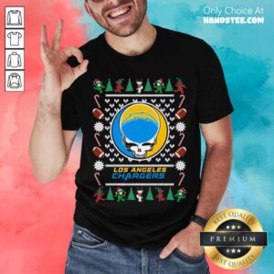 Perfect Los Angeles Chargers Grateful Dead Ugly Christmas Shirt