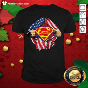 Nice Blood Inside Me Super Nurse American Flag Shirt