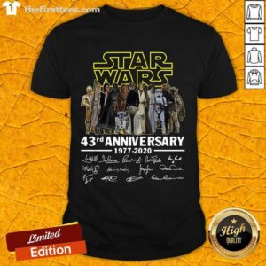 Premium Star Wars 43rd Anniversary Thank You For The Memories Signatures Shirt