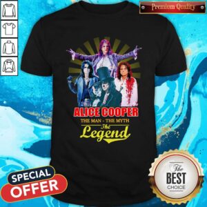 Nice Official Alice Cooper The Man The Myth The Legend Shirt