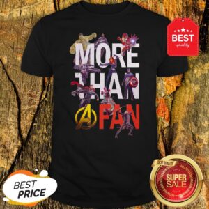Official Marvel Avengers More Than A Fan Signatures Shirt
